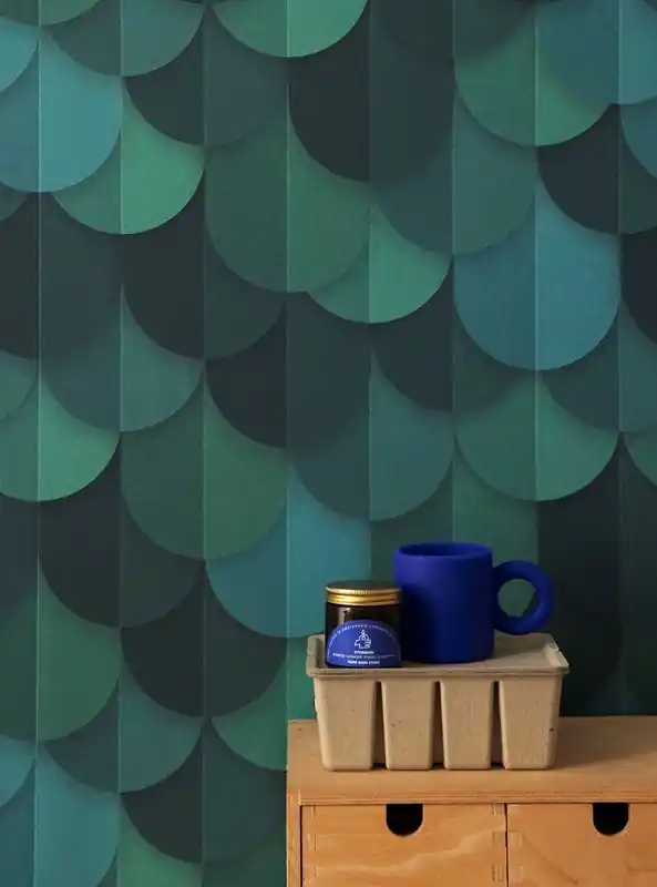 Studio Ditte Tapet Waterfall green Snabb leverans