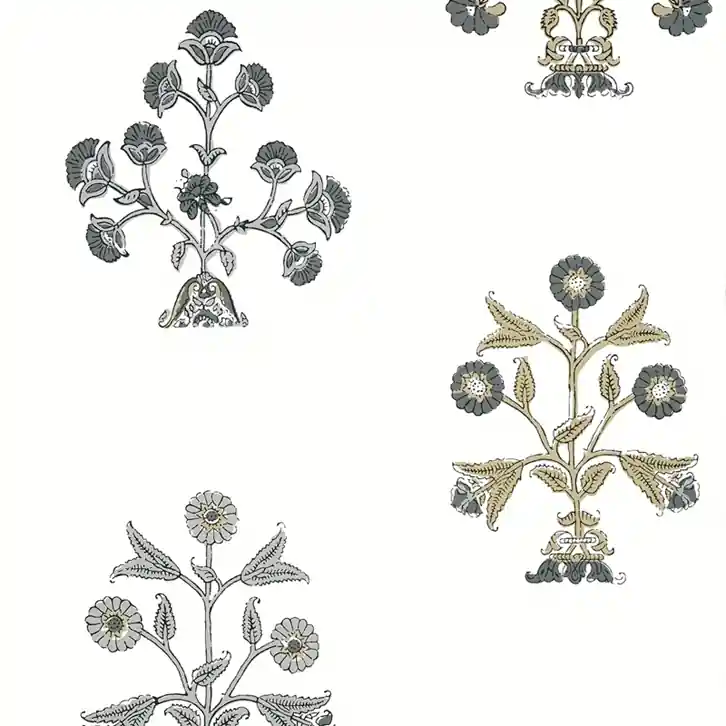 Billigare Thibaut Tapet Indian Flower