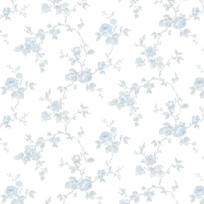 Begränsad tid Lim & Handtryck - Rosen - Vit/Blå K43-41