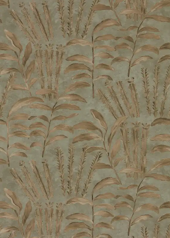 Begränsat antal Zoffany - Highclere Olivine Darnley Wallpapers