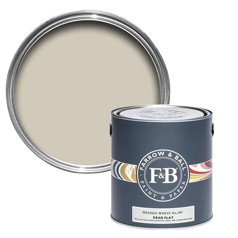 Shaded White 201 - F&B Dead Flat 0,75 L Populärt val