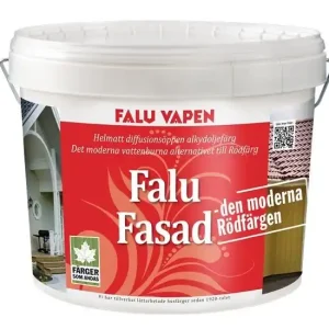 Rabatter Falu Vapen Fasadfärg Ljusröd 10L