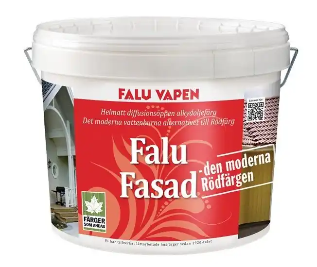 Rabatter Falu Vapen Fasadfärg Ljusröd 10L