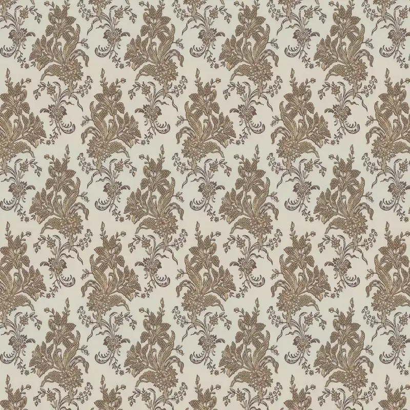 Extra rabatt Lim & Handtryck - Liljor - Beige/Guld x122-13