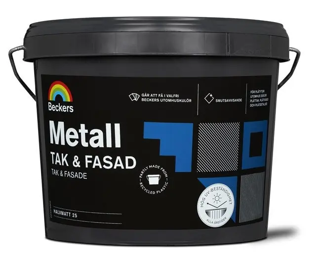 Metall Tak & Fasad 3 L Vit Erbjudandepris