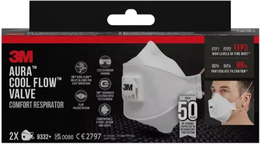 Köp nu 3M Andningsskydd 9332 P3